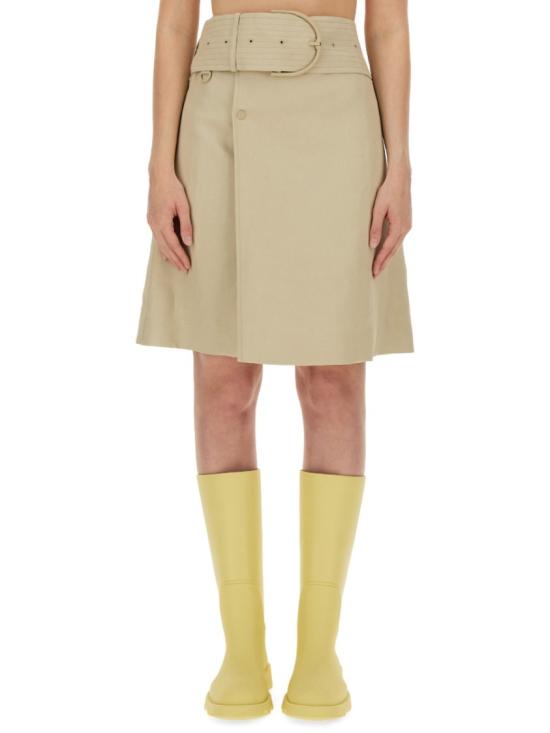  버버리 미디 스커트 8087482 A1450 Neutrals