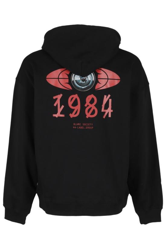  44레이블 후드 티셔츠 B0030277 FA139 093 Black - 44 LABEL