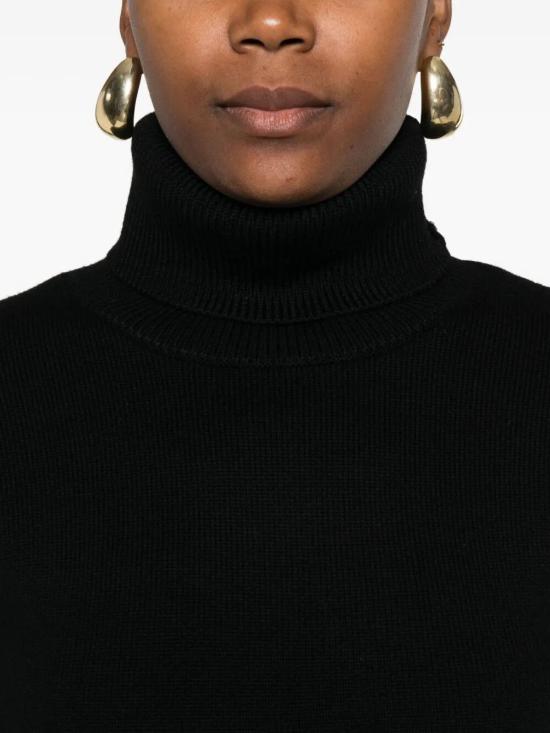 25FW 토템 터틀넥 254 WRT0614 YA0008 001 BLACK - TOTEME