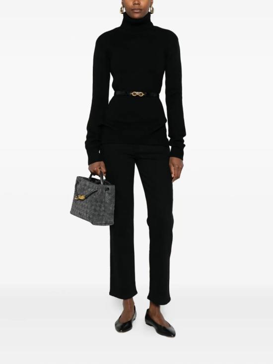 25FW 토템 터틀넥 254 WRT0614 YA0008 001 BLACK - TOTEME