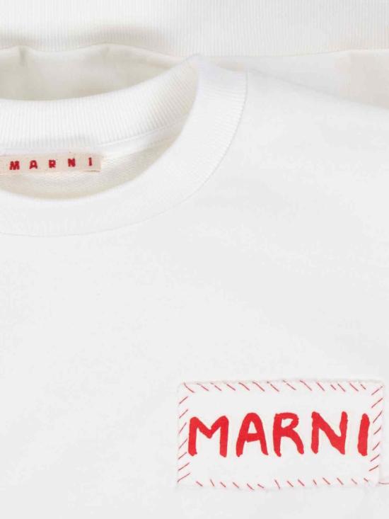 25FW 마르니 긴팔 티셔츠 FUMU0074X1 UTC27500W02 White - MARNI