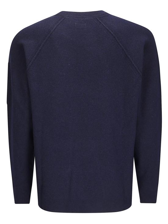 25FW 씨피 컴퍼니 램스울 크루넥 스웨터  19CMKN040A110149A Blue - C.P. COMPANY