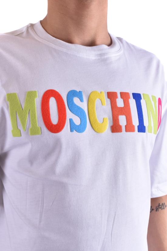  모스키노 반팔 티셔츠 A07092411001 Purple - MOSCHINO