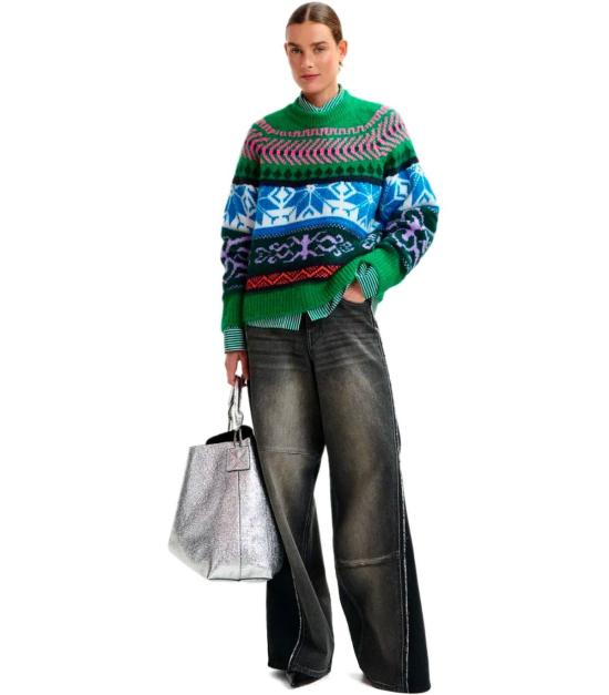 25FW 에센셜앤트워프 스웨터 IRELANDO I2PC XS Green - ESSENTIEL ANTWERP