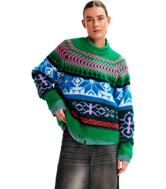 25FW 에센셜앤트워프 스웨터 IRELANDO I2PC XS Green - ESSENTIEL ANTWERP