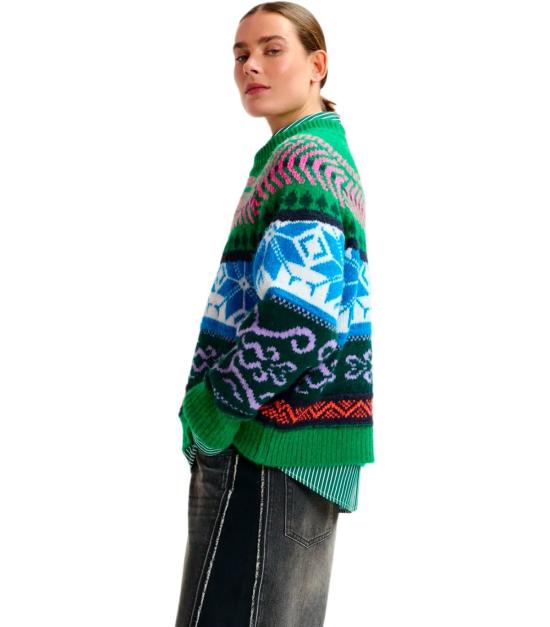 25FW 에센셜앤트워프 스웨터 IRELANDO I2PC XS Green - ESSENTIEL ANTWERP