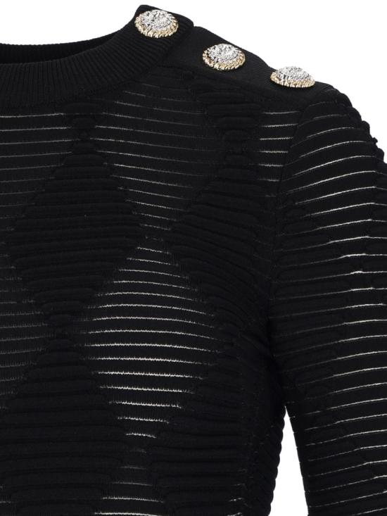  발망 스웨터 DF1AR850KG680PA Black - BALMAIN