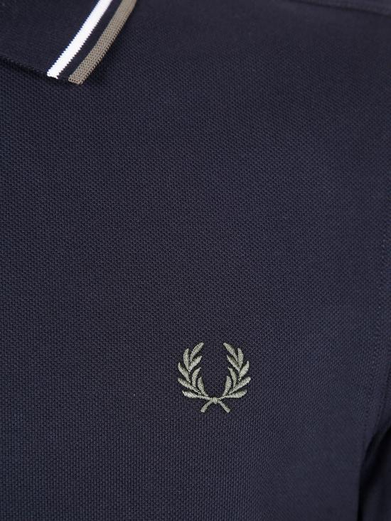 25FW 프레드페리 폴로 티셔츠 FP M3600P 55 W54 BLACK ECRU GREEN - FRED PERRY
