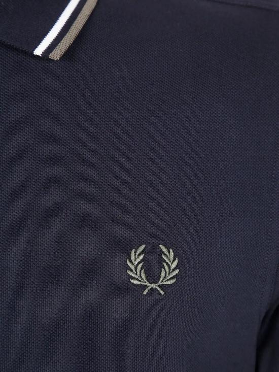 25FW 프레드페리 폴로 티셔츠 FP M3600P 55 W54 BLACK ECRU GREEN - FRED PERRY