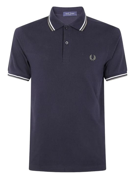 25FW 프레드페리 폴로 티셔츠 FP M3600P 55 W54 BLACK ECRU GREEN - FRED PERRY