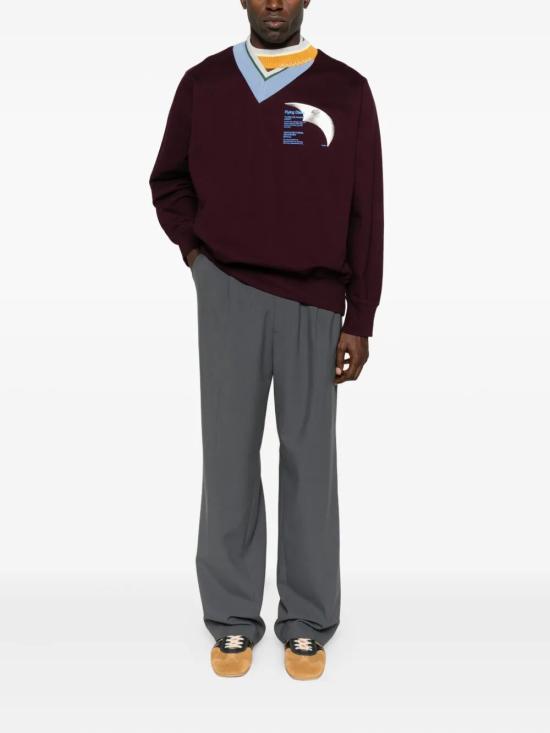 25FW 컬러 스웨터 25WCM T07205 88 BORDEAUX - KOLOR