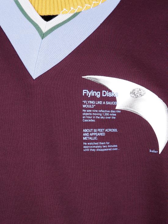 25FW 컬러 스웨터 25WCM T07205 88 BORDEAUX - KOLOR