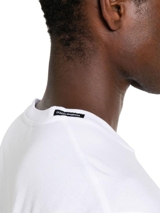 25FW 돌체앤가바나 반팔 티셔츠 G8PN9TFU7EQ W0800 White - DOLCE & GABBANA