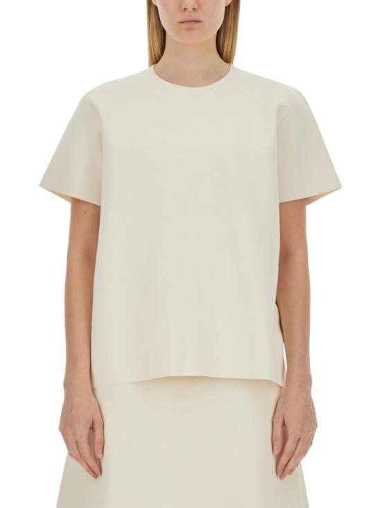  질샌더 반팔 티셔츠 J04GP0005 J18208105 Neutrals