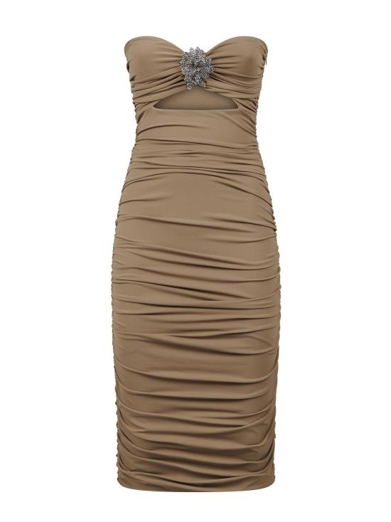 25FW 아멘쿠튀르 미디 원피스 AMW25517 H02 Dove Grey