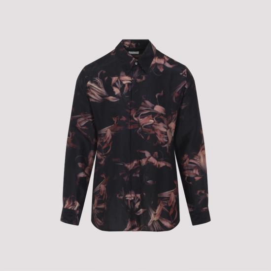 25FW 드리스 반 노튼 셔츠 2520207032124 Black - DRIES VAN NOTEN