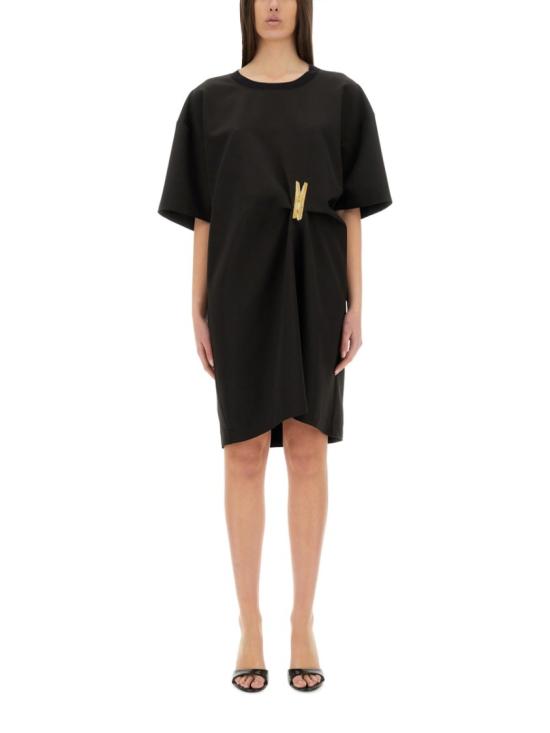 25SS 모스키노 미디 원피스 04753722 1555 Black