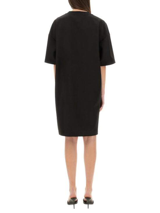 25SS 모스키노 미디 원피스 04753722 1555 Black - MOSCHINO