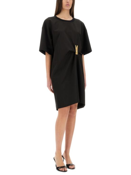 25SS 모스키노 미디 원피스 04753722 1555 Black - MOSCHINO