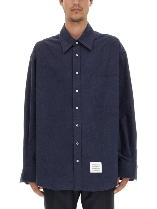  톰브라운 긴팔 셔츠 MWL381A F0351415 Blue