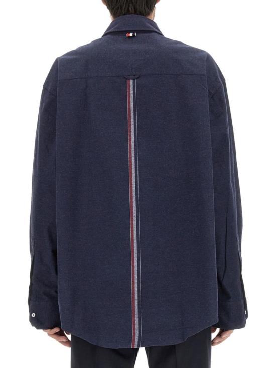  톰브라운 긴팔 셔츠 MWL381A F0351415 Blue - THOM BROWNE