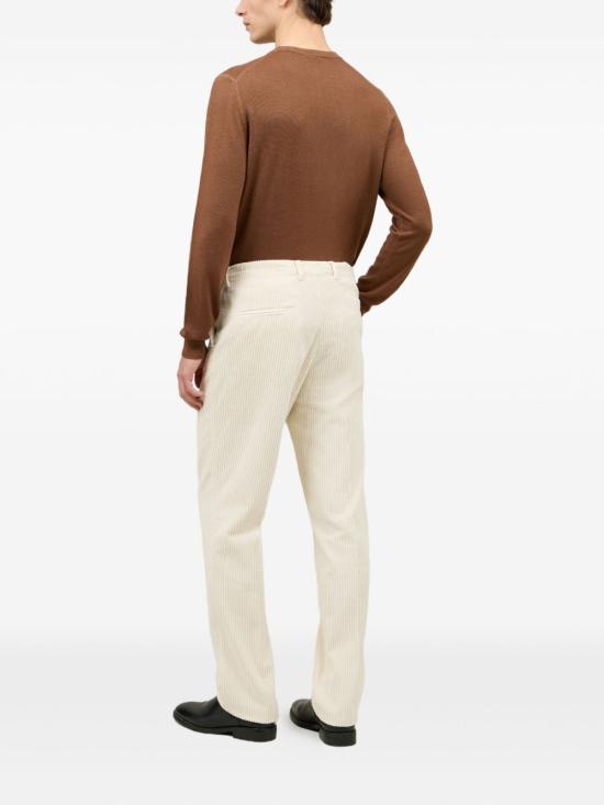 25FW 볼리올리 스트레이트 팬츠 89951QFB5418 0107 White - BOGLIOLI