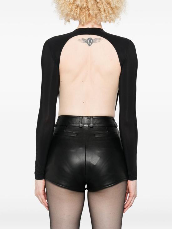 25FW 아마주인 바디수트 티셔츠 11ANAUDB DEEPBLACK Black - AMAZUIN