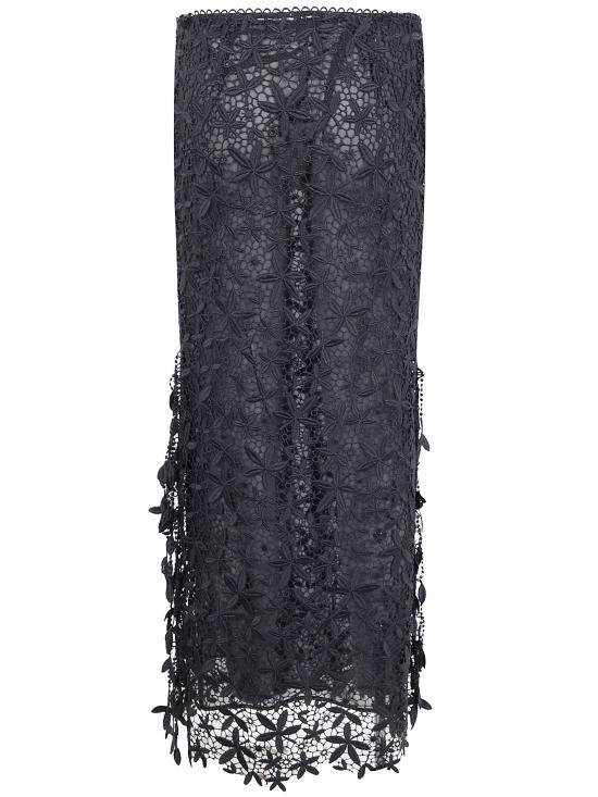 25FW 토템 롱 스커트 254 WRB0298 FB0492 001 BLACK - TOTEME