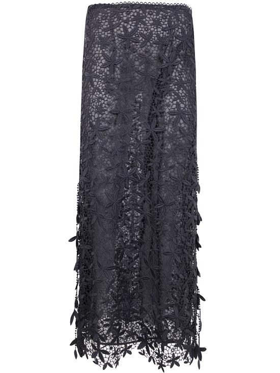 25FW 토템 롱 스커트 254 WRB0298 FB0492 001 BLACK - TOTEME