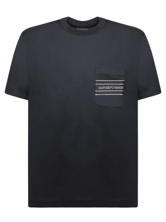 26FW 엠포리오 아르마니 반팔 티셔츠 EM002960 AF18312 UB118 Blue