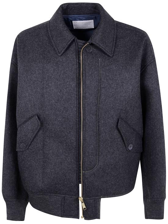 25FW 컬러 가죽 자켓 25WCM G10107 05 DARK GRAY