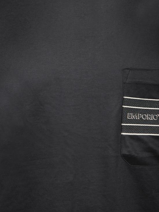 26FW 엠포리오 아르마니 반팔 티셔츠 EM002960 AF18312 UC001 Black - EMPORIO ARMANI