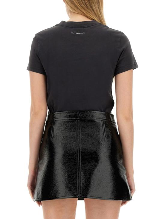  쿠레쥬 반팔 티셔츠 423JTS006 JS01109071 Black - COURREGES