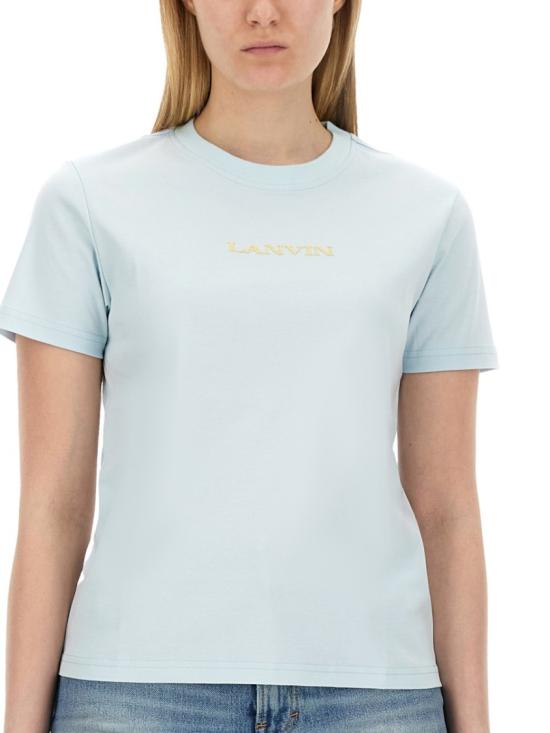  랑방 반팔 티셔츠 RW TS0030 J134 E24270 Blue - LANVIN