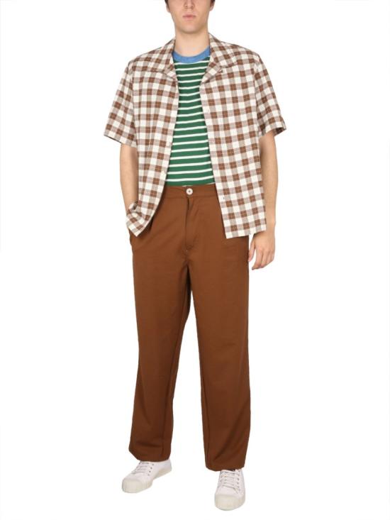  하울린 반팔 셔츠 COCKTAILDAMORE BROWNCHECK Brown - HOWLIN