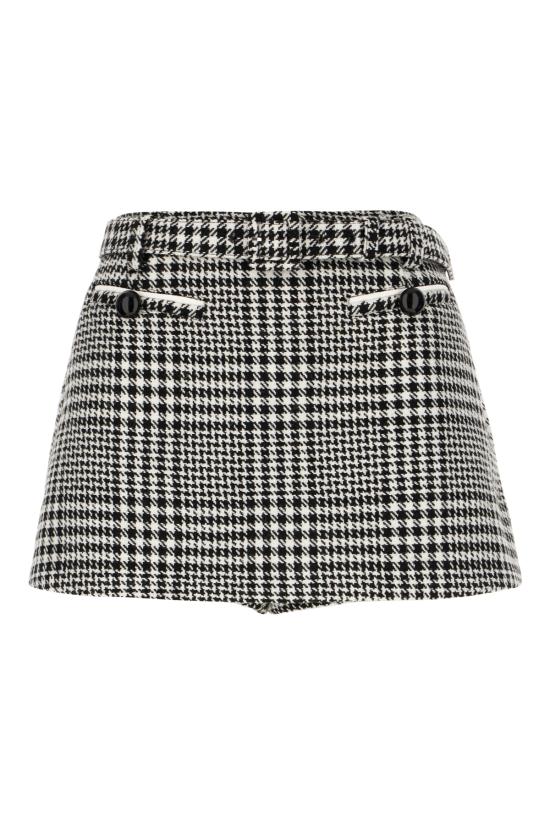 25FW 셀프 포트레이트 숏팬츠 PF25111SKBW BLACK WHITE