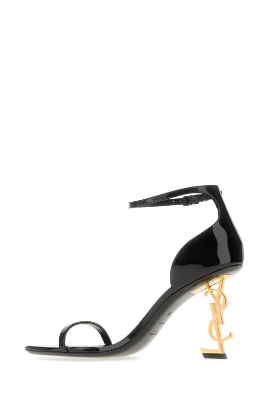 26SS 생로랑 페이턴트 레더 오피움 샌들 5576791TV1A 1000 - SAINT LAURENT