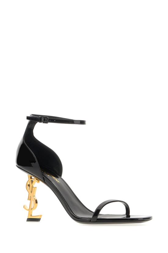 26SS 생로랑 페이턴트 레더 오피움 샌들 5576791TV1A 1000 - SAINT LAURENT
