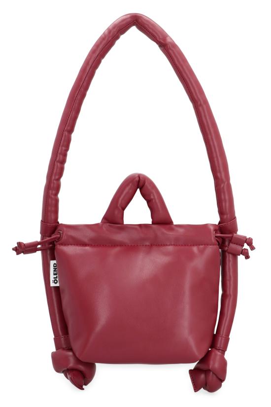 25SS 올렌드 토트백 MICROONAVEGANLEATHERBAGCHERRYRED - OLEND