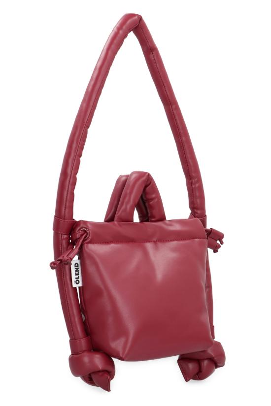 25SS 올렌드 토트백 MICROONAVEGANLEATHERBAGCHERRYRED - OLEND