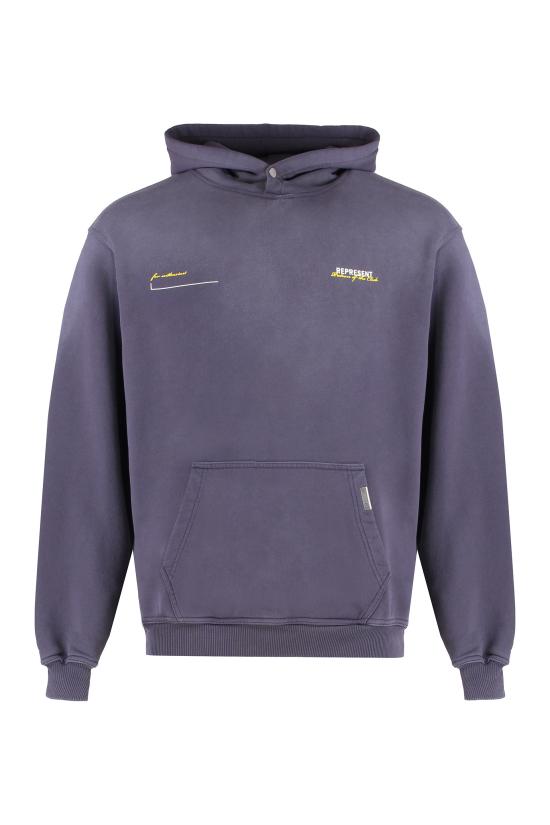 25FW 리프레젠트 후드 티셔츠 MLM427043 purple