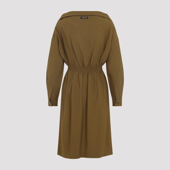 25FW 미우미우 미디 원피스 MF6052SOOO16Z1 F0334 GREEN - MIU MIU