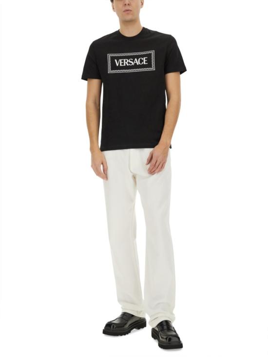  베르사체 반팔 티셔츠 1011694 1A085841B000 Black - VERSACE
