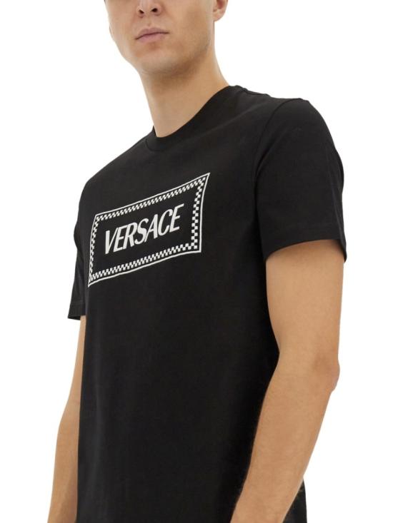  베르사체 반팔 티셔츠 1011694 1A085841B000 Black - VERSACE
