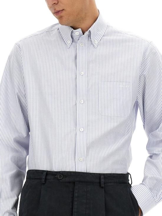  발리 긴팔 셔츠 MSH020 CO344I5B6 Blue - BALLY