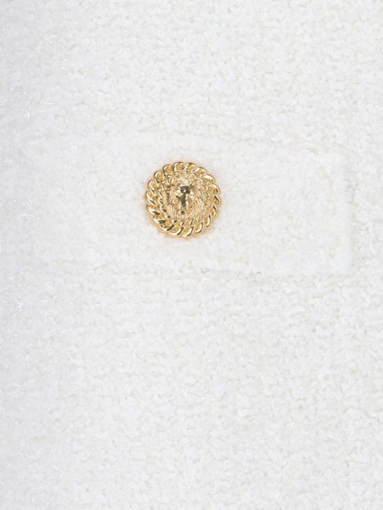  발망 숏 스커트 DF1LB292KH100FA White - BALMAIN