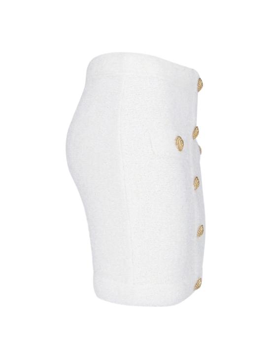  발망 숏 스커트 DF1LB292KH100FA White - BALMAIN