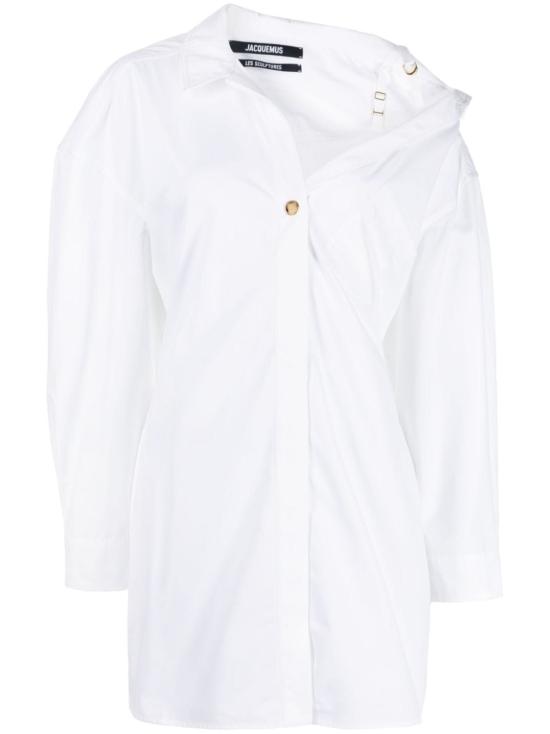  자크뮈스 미디 원피스 241DR094 WHITE