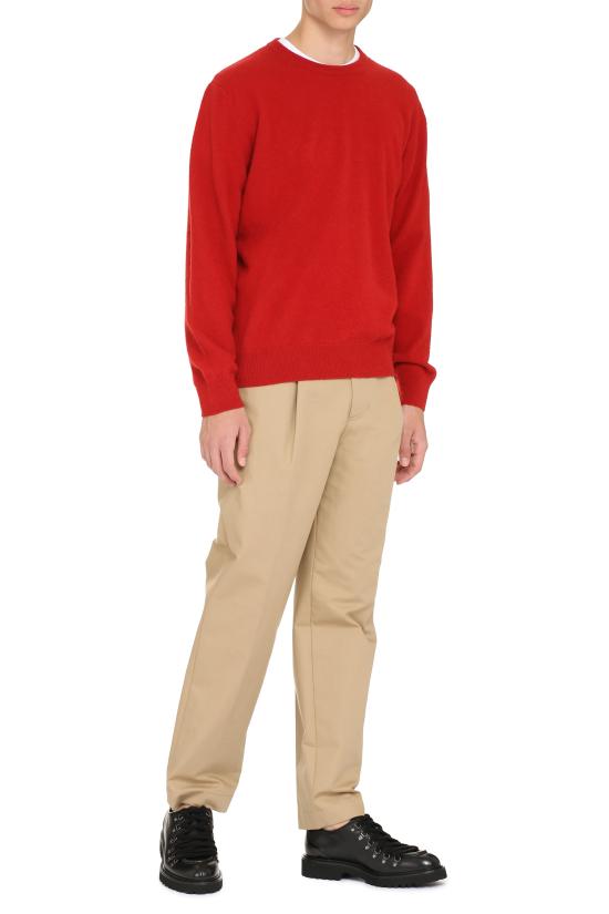  디 알파벳 스웨터 TCGRU3001AGRLAMBCASH 200580 red - THE ALPHABET