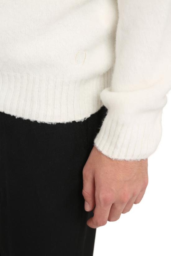  디 알파벳 후드 티셔츠 TCFLU3501AGRLAMBCASH 300217 Ivory - THE ALPHABET